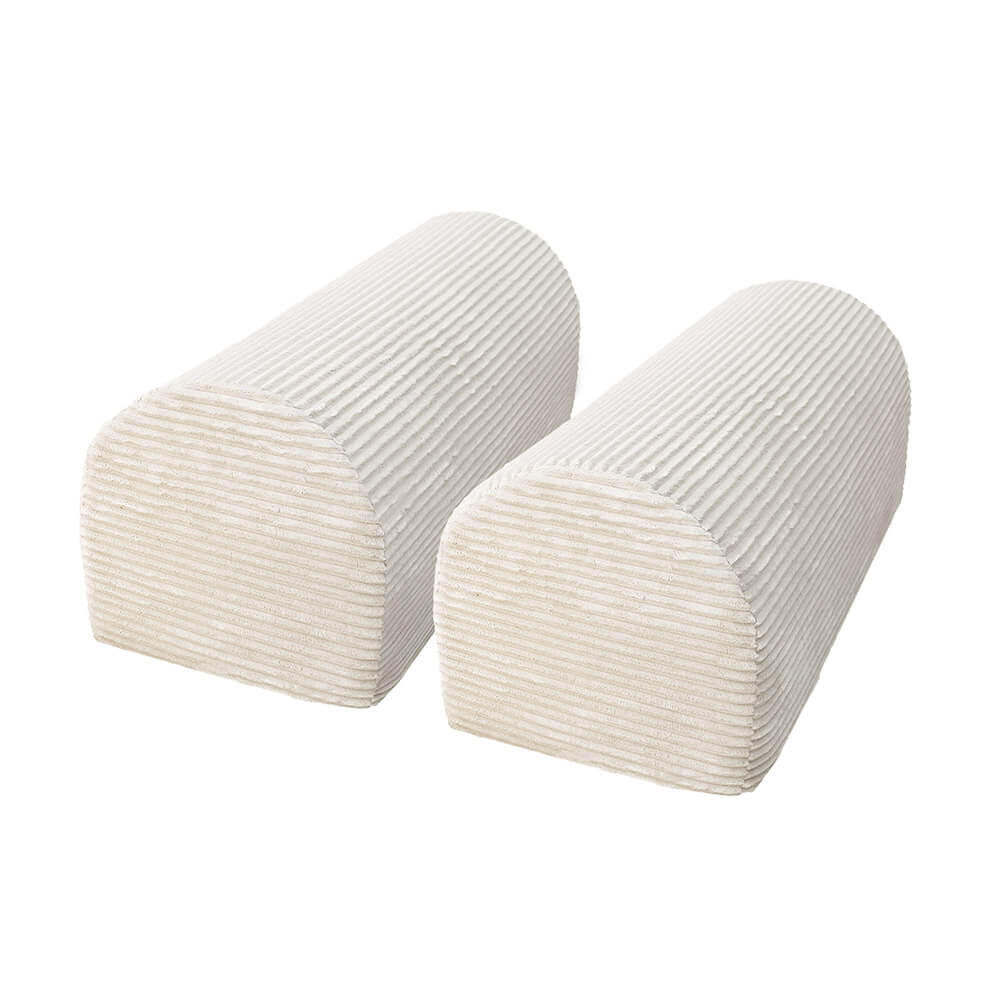 SPIELSOFA LIV - Cord Beige, Halbrunde Kissen - Beige, Kunststoff/Textil (70/30/30cm) - Home Deluxe