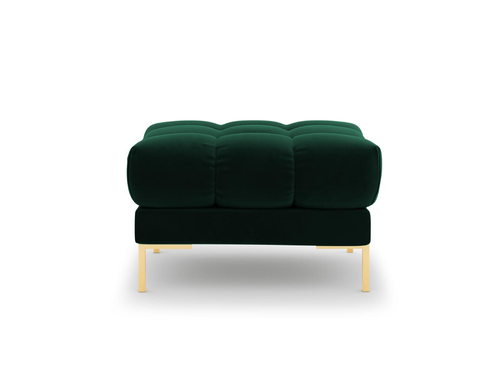 POUF Mamaia aus Samt flaschengrün - Grün, Textil (60/41/60cm) - Micadoni
