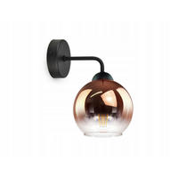 WANDLEUCHTE MASUR - Transparent/Goldfarben, Glas/Metall (20/24/15cm) - kiki design