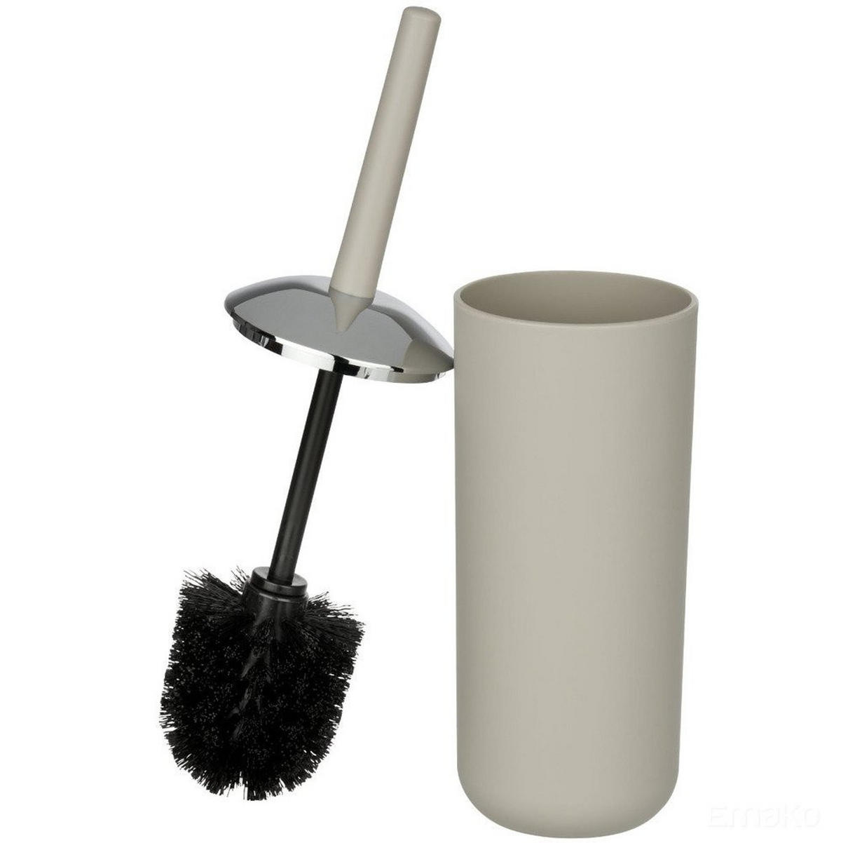 BÜRSTENBEHÄLTER beige + WC-Bürste Brasil 10/10/37 cm - Beige, Kunststoff (10/37/10cm) - Wenko