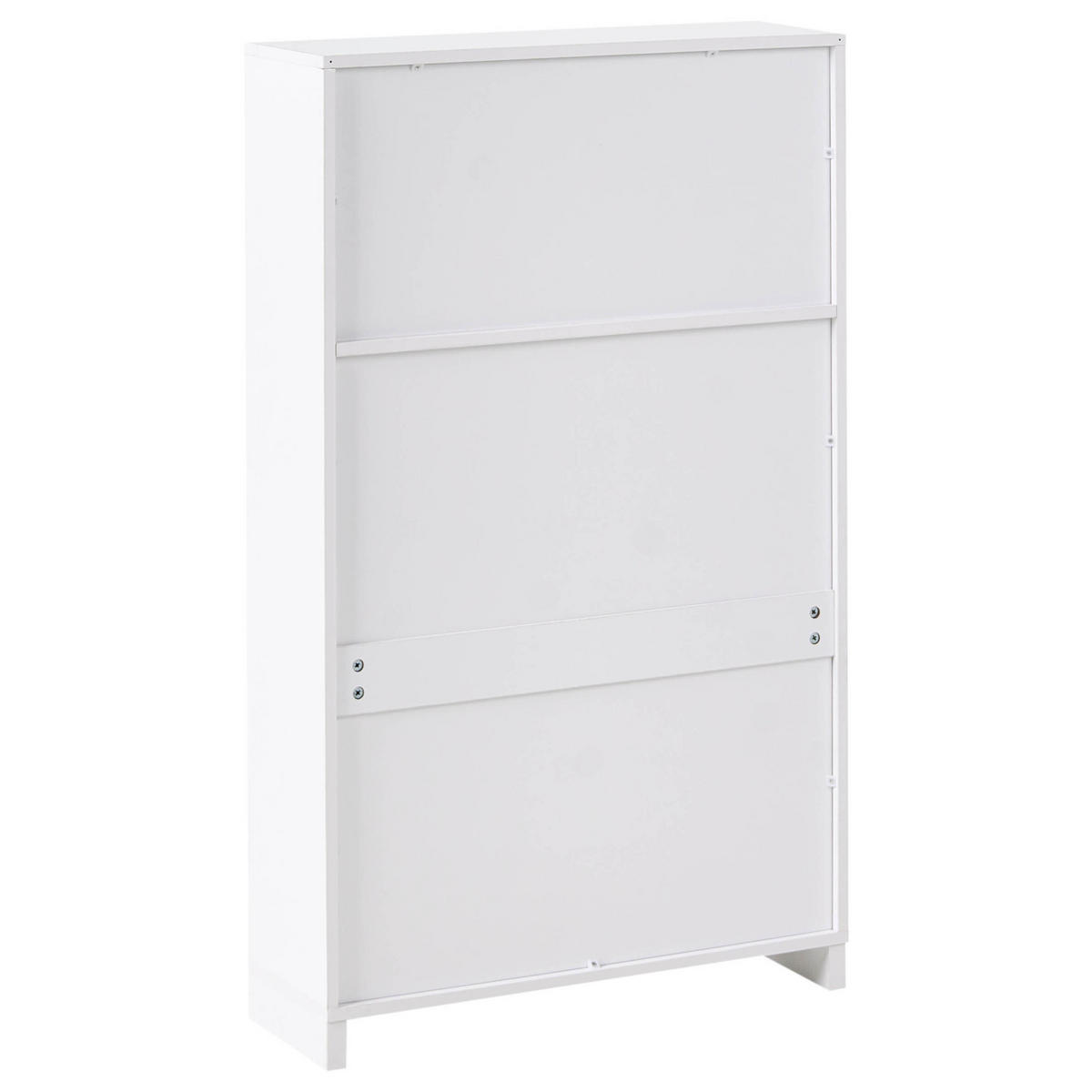 SCHUHSCHRANK Weiß Cobar - Weiß, Holzwerkstoff (70/118/24cm) - Beliani