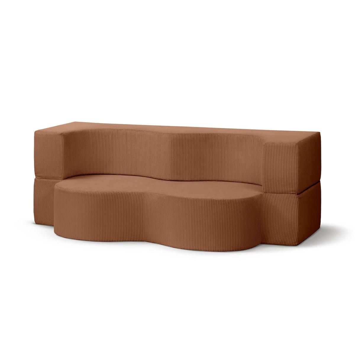 SOFA Kamelia Braun - Braun, Textil (200/70/100cm) - Pillovely