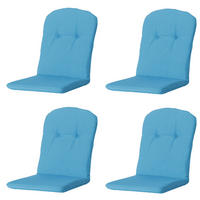 GARTENSTUHLKISSEN Panama 96/45 cm 4er-Set - Hellblau, Textil (45/5/96cm) - Madison