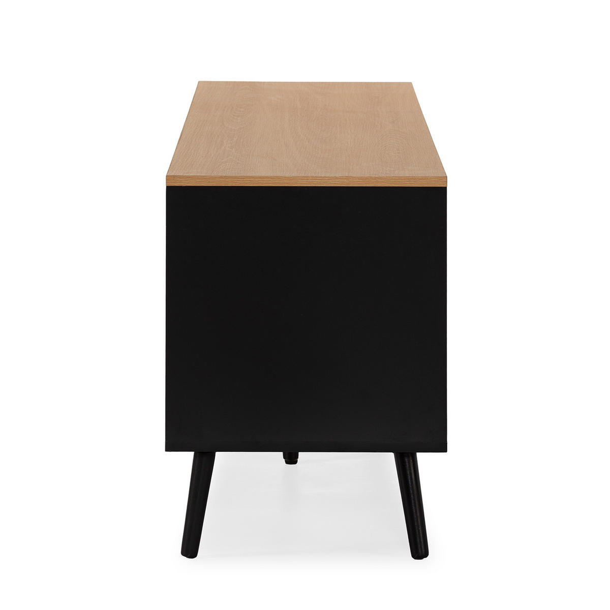 TV-ELEMENT Desi 2 türen schwarze Farbe - Schwarz, Holzwerkstoff (160/55/40cm) - VS Venta-stock