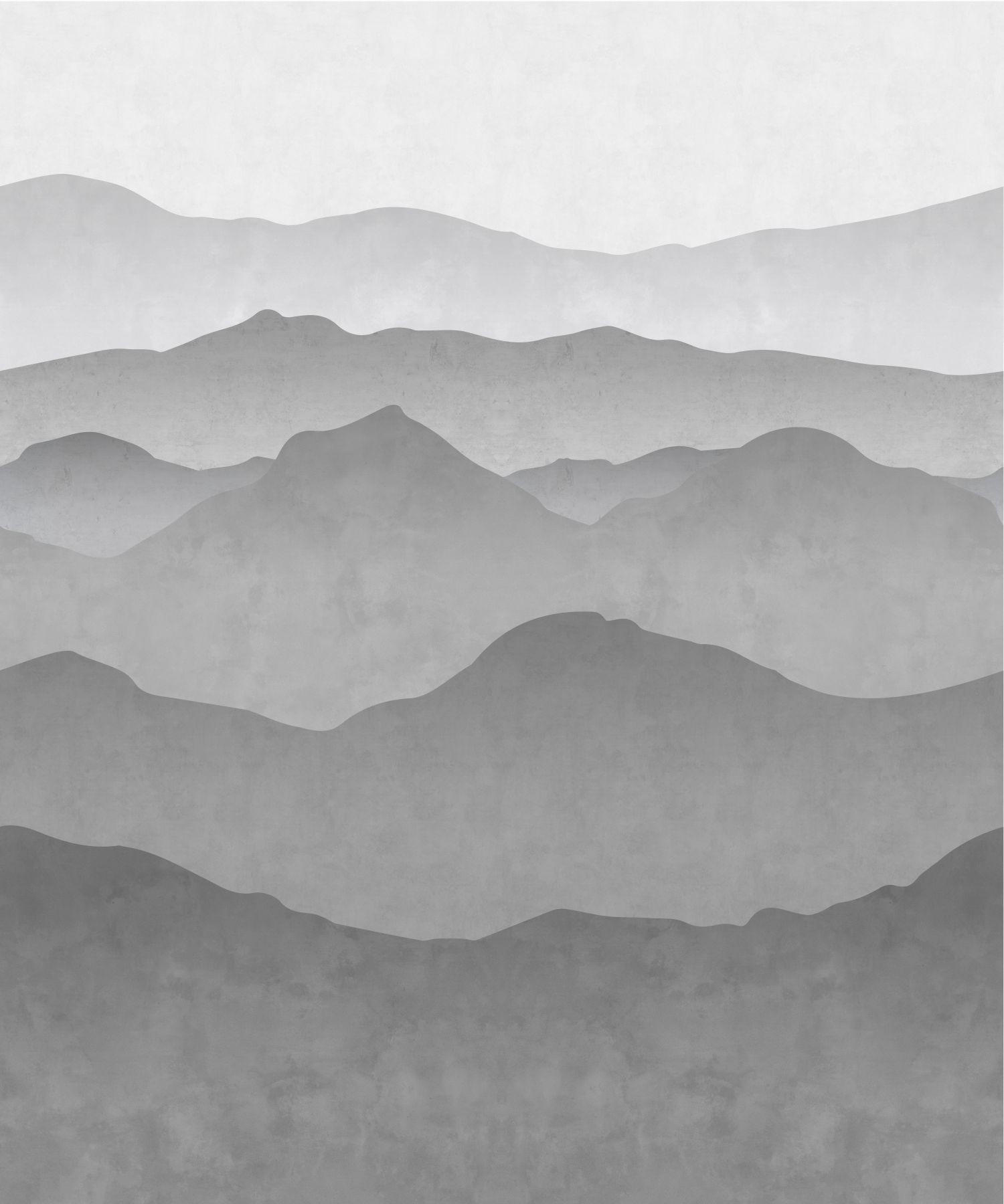 FOTOTAPETE Berglandschaft 250 x 300 cm - Grau, Papier (250/300cm) - ESTAhome