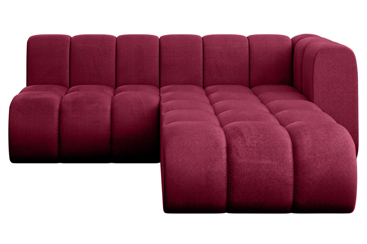 ECKSOFA modulares Sofa Darnel-L1 - 205x177x70 cm Bordeauxrot - Bordeaux, Holzwerkstoff/Textil (205/177cm) - ALTDECOR