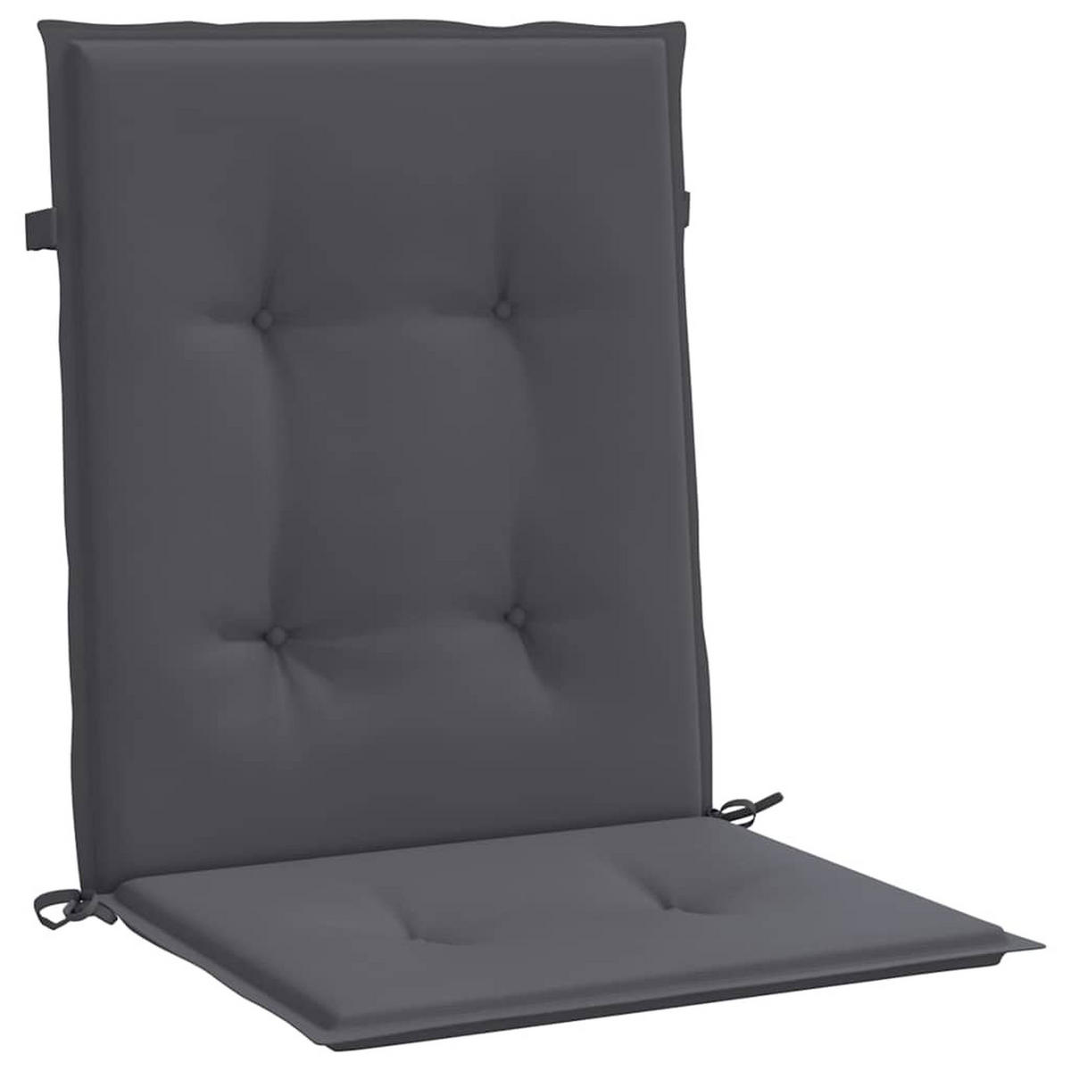 GARTENSTUHLAUFLAGEN Für Niedriglehner 6Er Set Anthrazit - Anthrazit, Textil (50/3/100cm) - vidaXL