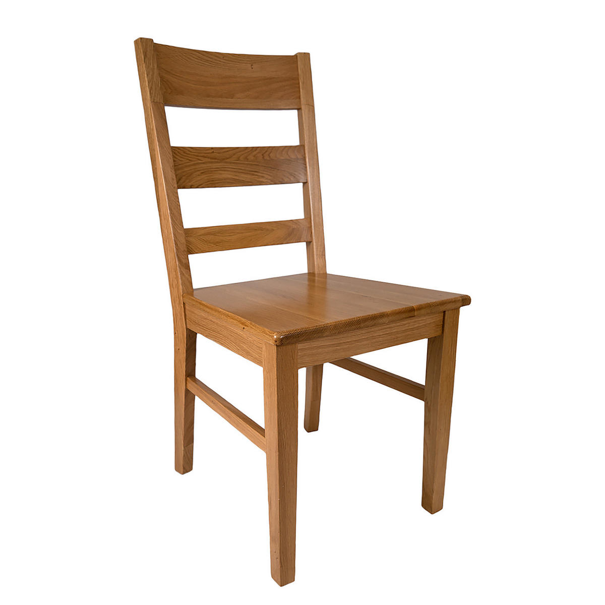 ESSZIMMERSTUHL (2er-Set) - Wildeiche massiv - Braun, Holz (42/89/49cm) - home24