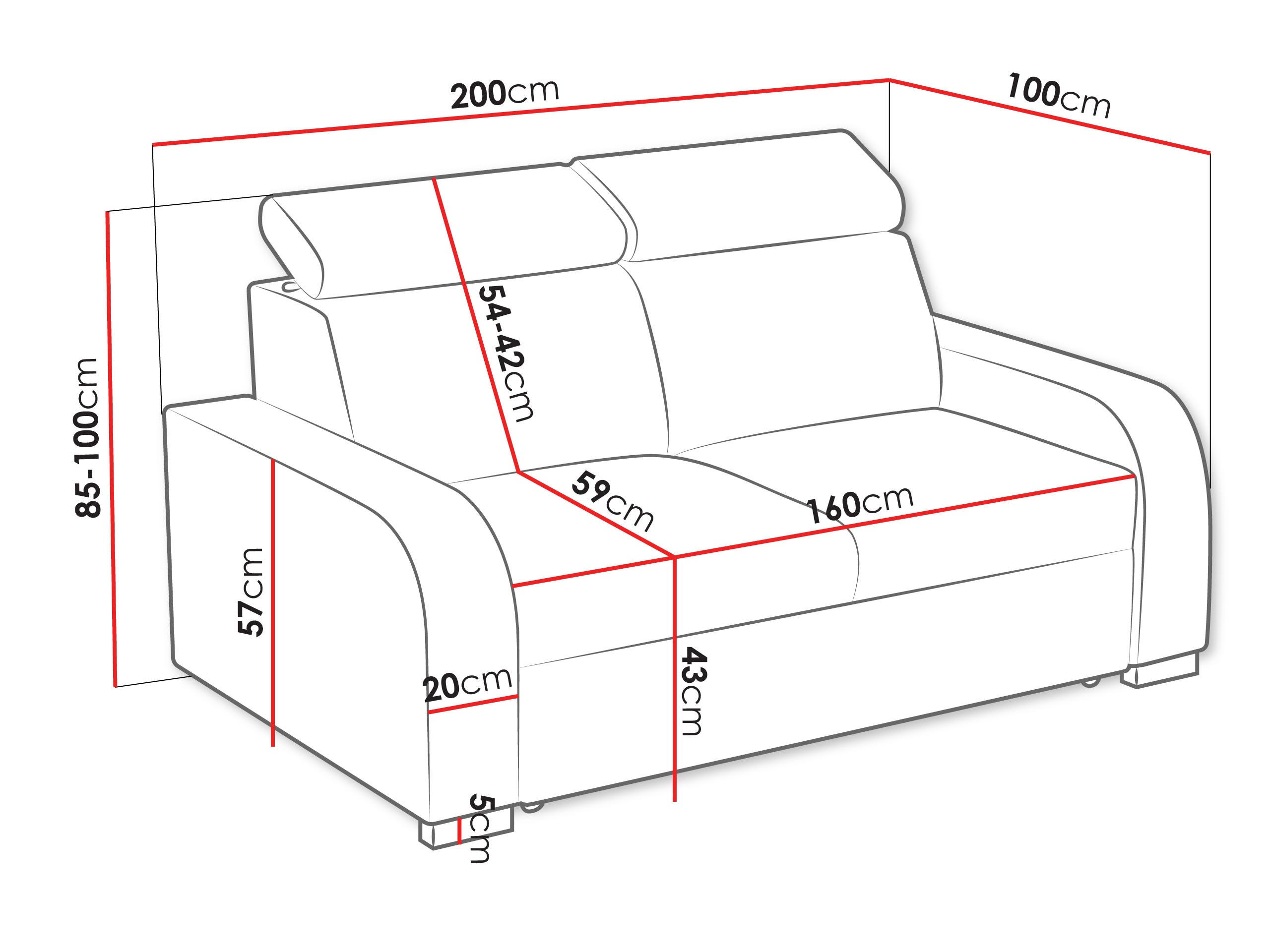 SOFA Oslo 3 - Gelb/Silberfarben, Holz/Kunststoff (200/85/100cm) - MIRJAN24
