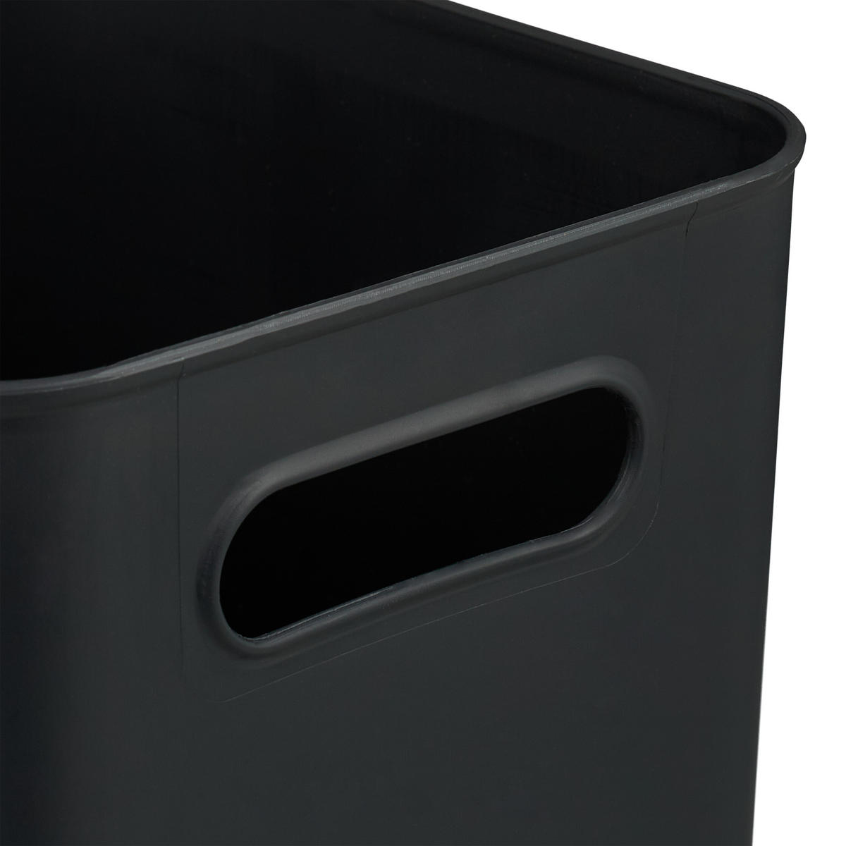 2XAUFBEWAHRUNGSBOX - Schwarz, Holz/Kunststoff (26/16/17.5cm) - Relaxdays