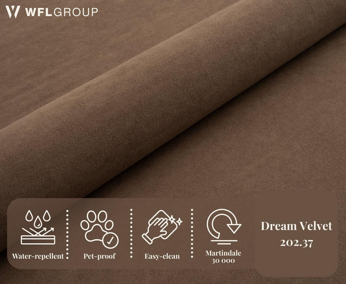 BOXBETT Allen mit Bettkasten, Samt Braun 200x200 cm – inkl. H4 Taschenfederkern Matratze & Foam Topper - Schwarz/Braun, Holzwerkstoff/Metall (200/200cm) - WFL GROUP