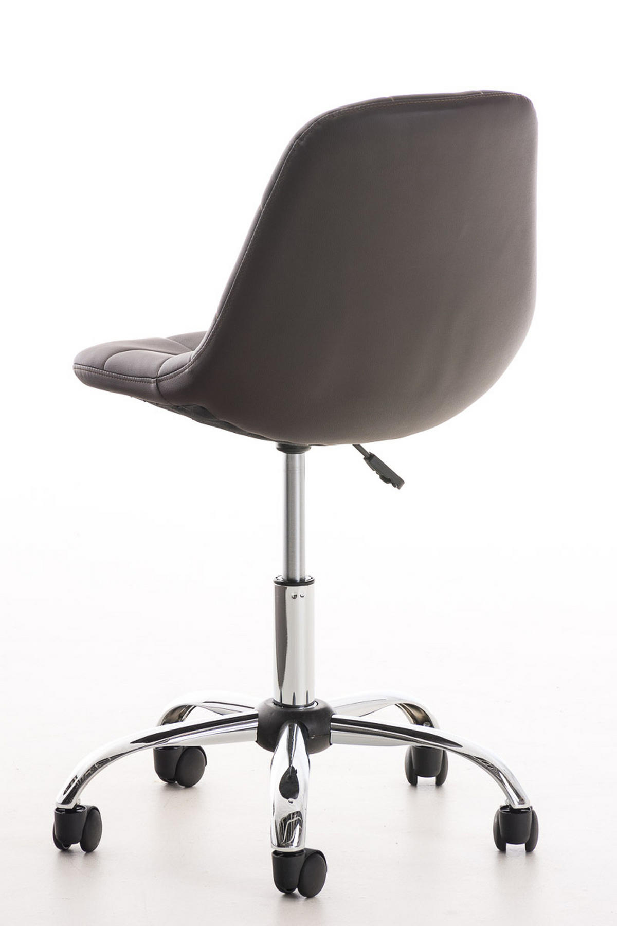 BÜROSTUHL Emily, Kunstleder Braun - Braun, Textil/Metall (55/91/55cm) - TPFLiving