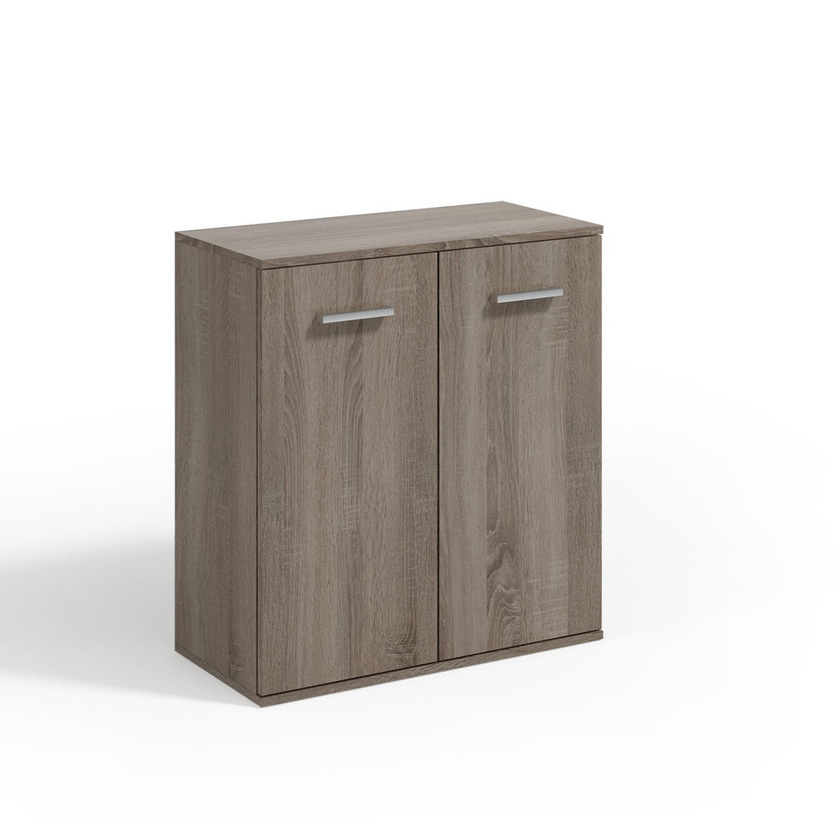 KOMMODE GIACOMO IV 75/85/33 cm mit 2 Türen Trüffeleichefarben - Trüffeleichefarben, Holzwerkstoff (75/85/33cm) - MASSENO