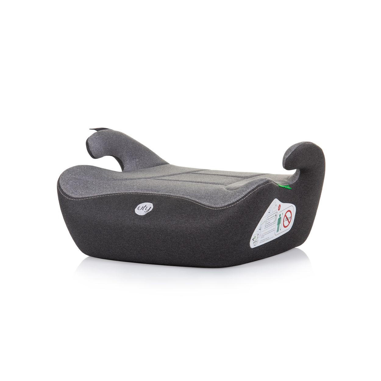 KINDERSITZERHÖHUNG i-Size Uty grau (125-150cm) Gruppe 3, Bezug waschbar - Grau, Kunststoff (41/20/40cm) - Chipolino