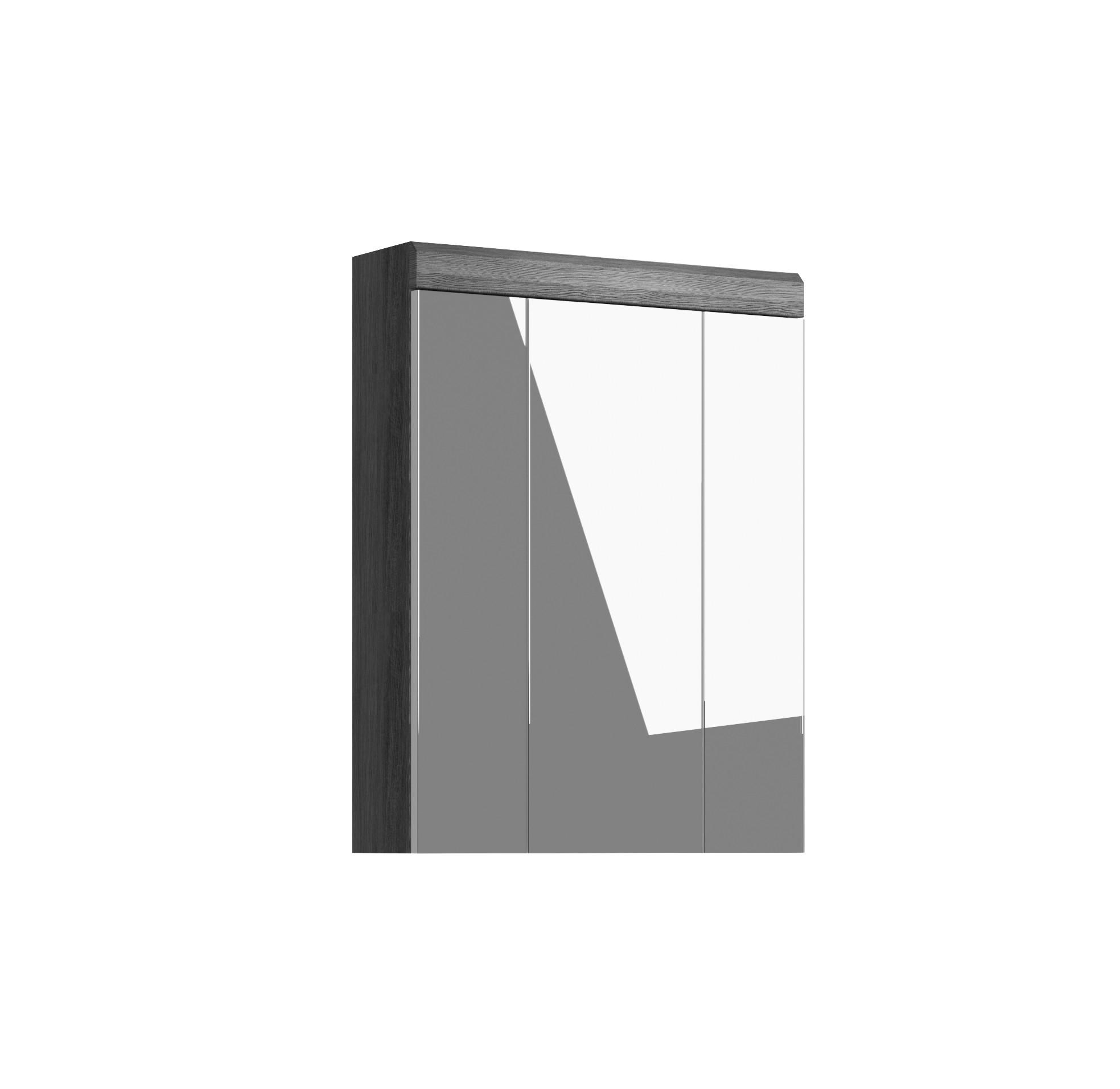 Homes & Jones Spiegelschrank Silber 60x79x18 cm
