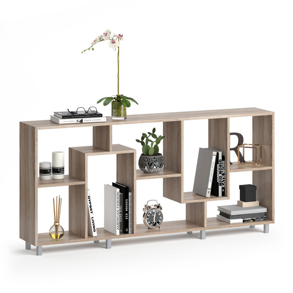 RAUMTEILER Noa Sonoma 160.6 x 67.2 cm - Sonoma Eiche, Holzwerkstoff (160.6/67.2/25cm) - Vicco