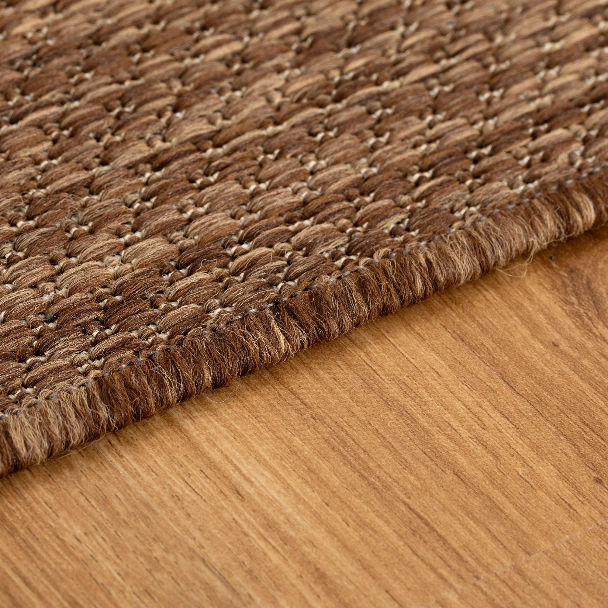 Thumbnail - Steffensmeier Outdoorteppich, Braun, Textil, Uni, Rechteckig, 80x150 cm, wasserabweisend, Teppiche & Böden, Teppiche, Ou...