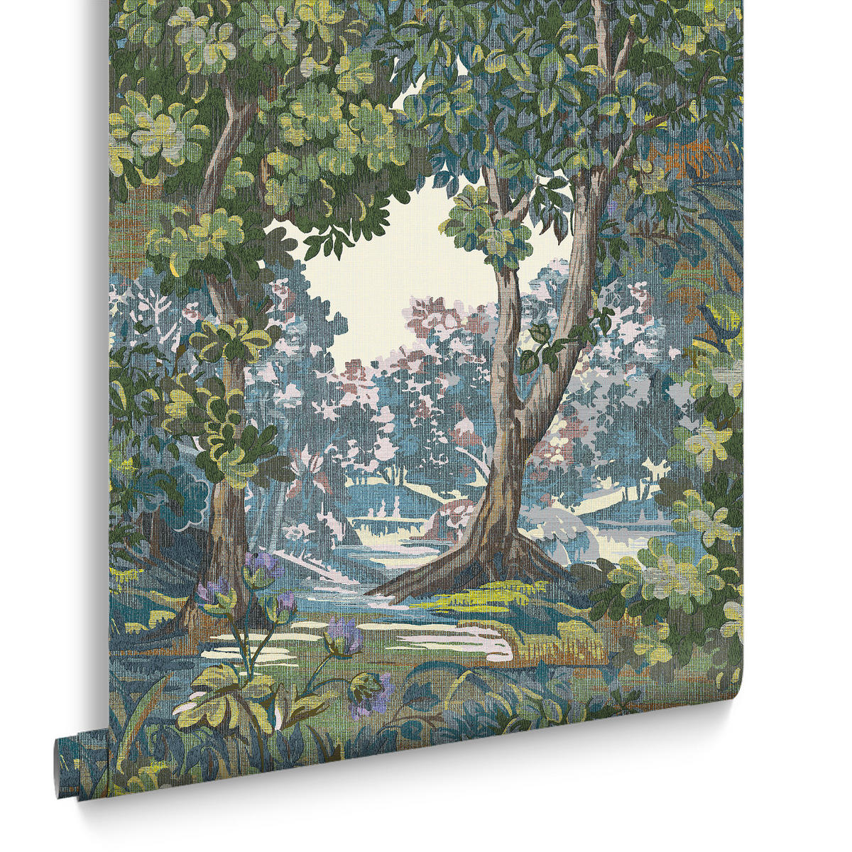 VLIESTAPETE Bodenham Heritage Green - Grün, Papier/Kunststoff (52/1000cm) - Graham & Brown