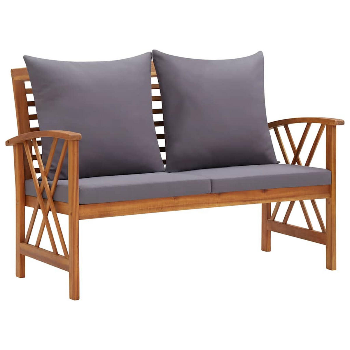 GARTENSET Rembert 4-teilig - Grau, Holzwerkstoff - Nettlife