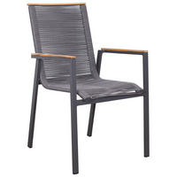 GARTENSTUHL Alicante - Grau, Metall (57/90/60cm) - Mr. Deko