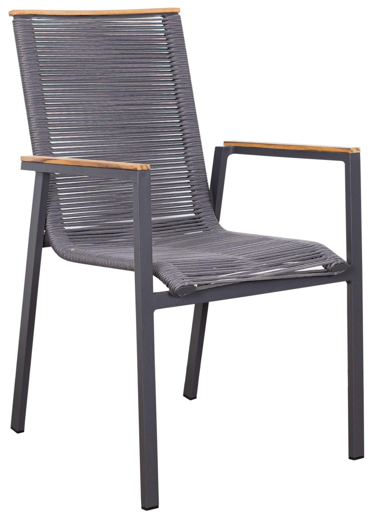 GARTENSTUHL Alicante - Grau, Metall (57/90/60cm) - Mr. Deko