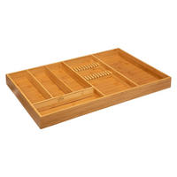 BESTECK-ORGANIZER für Schublade 58/38/5 cm - Beige, Naturmaterialen (38/5/58cm) - 5five Simply Smart
