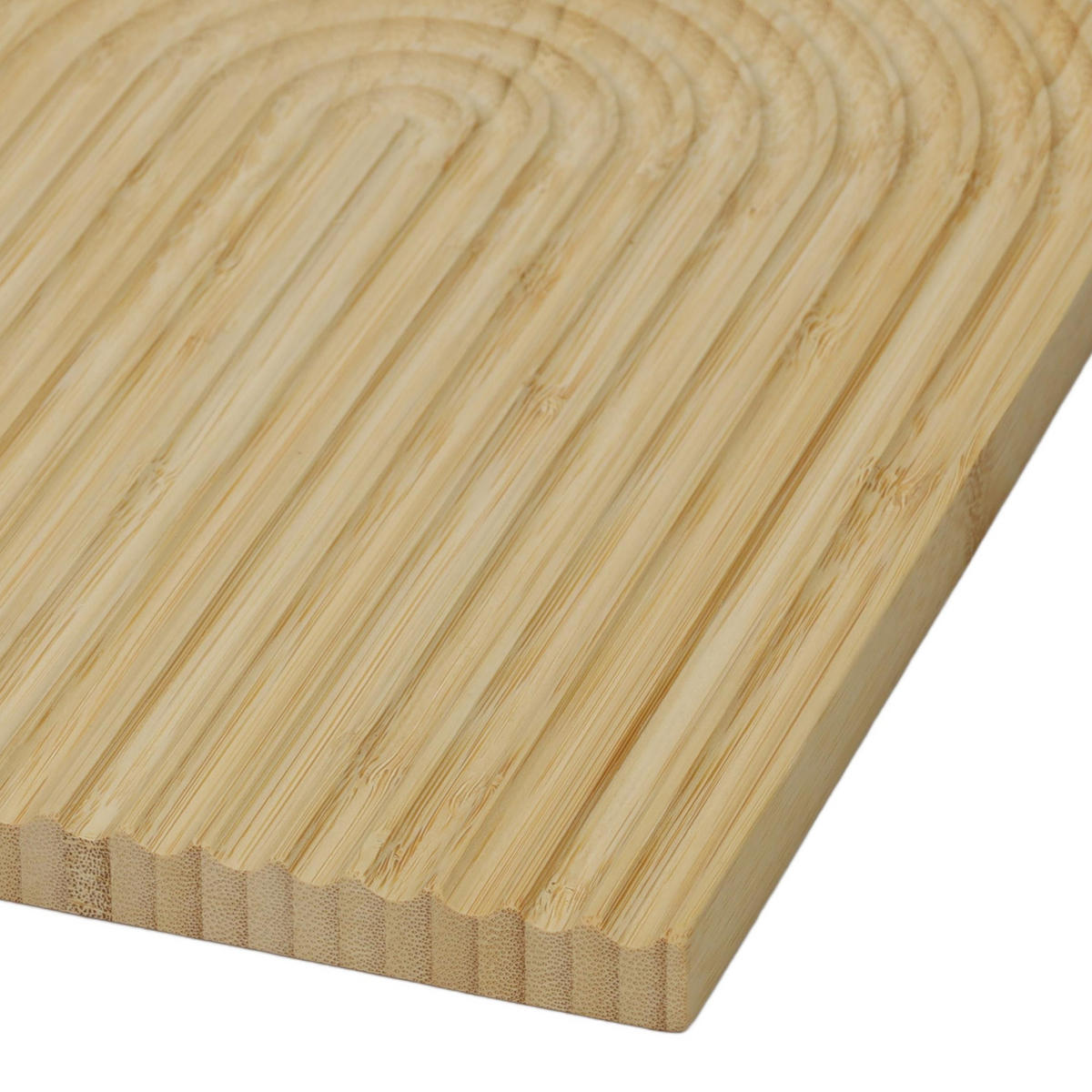 SERVIERTABLETT Bambus Muster 1 32/24/2 cm - Braun, Naturmaterialen (24/2/32cm) - Excellent Houseware