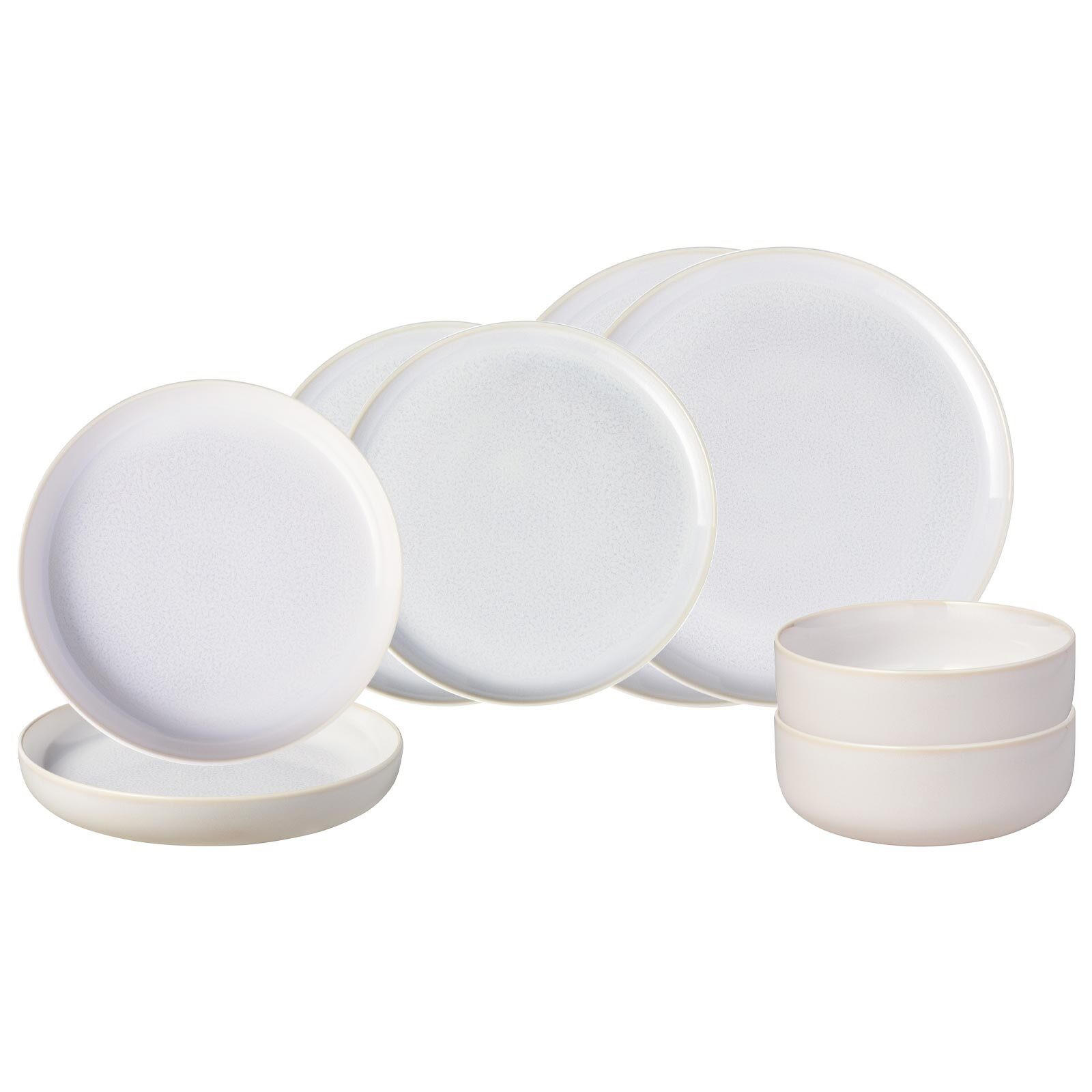 EINSTEIGER-SET Crafted Cotton 8er Set - Weiß, Keramik (1/1/1cm) - like.Villeroy & Boch