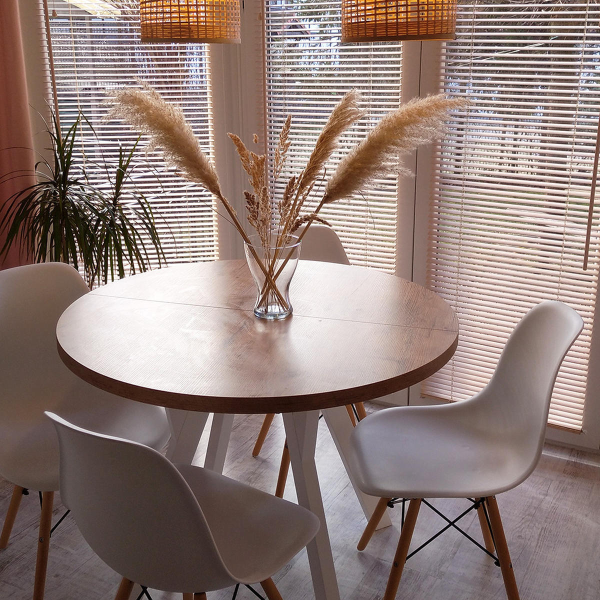 ESSTISCH Runder Ausziehbarer PERO 100/200, Weiß - Weiß, Holz (200/100/77cm) - Dekori_Interiors