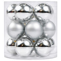 CHRISTBAUMKUGEL Noel Silberfarben, 15-teilig - Silberfarben, Glas (1/1/1cm) - Mömax