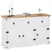 ANRICHTE CAMPO - Weiß/Braun, Holz (125/76/40cm) - CARO-Möbel