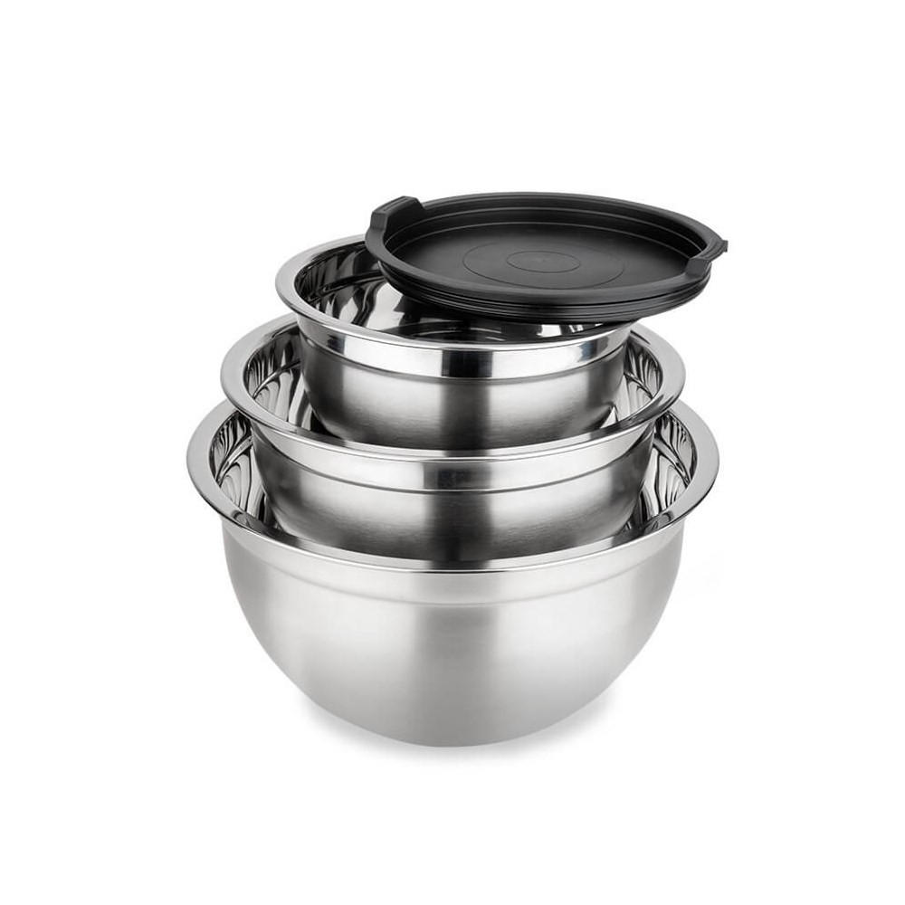 KÜCHENSCHÜSSEL Silber 28/24/14 cm MR1688 - Silberfarben, Metall (24cm) - Maestro 