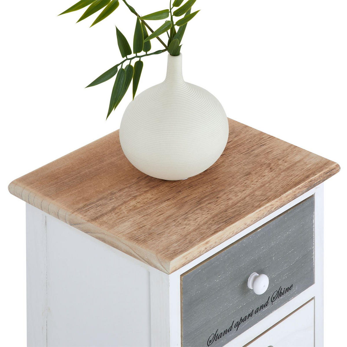 KOMMODE SALVA - Weiß, Holz (29/77/27cm) - CARO-Möbel