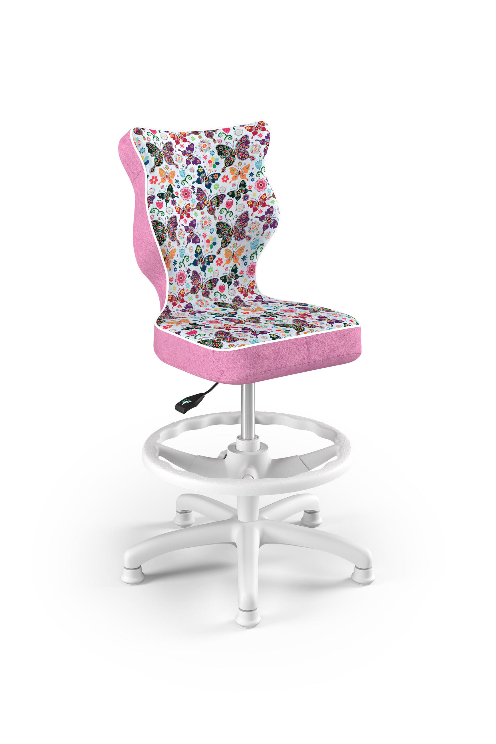 KINDERSTUHL Petit mit Fußstütze - Rosa, Textil (66/90/66cm) - RAUMHIRSCH FURNITURE