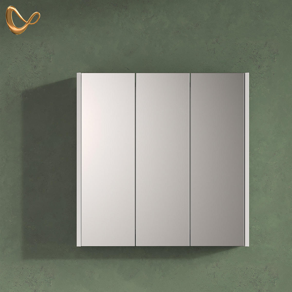 BADSPIEGELSCHRANK Savuto Weiß 67.4 x 68 cm - Weiß, Holzwerkstoff (67.4/68/17cm) - Livinity®