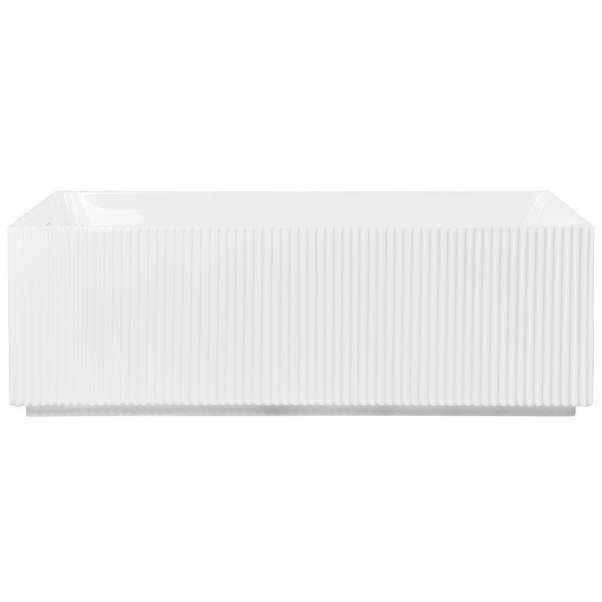 FREISTEHENDE BADEWANNE 81x169x60 cm weiß Gocta - Weiß, Kunststoff (81/60/169cm) - Beliani