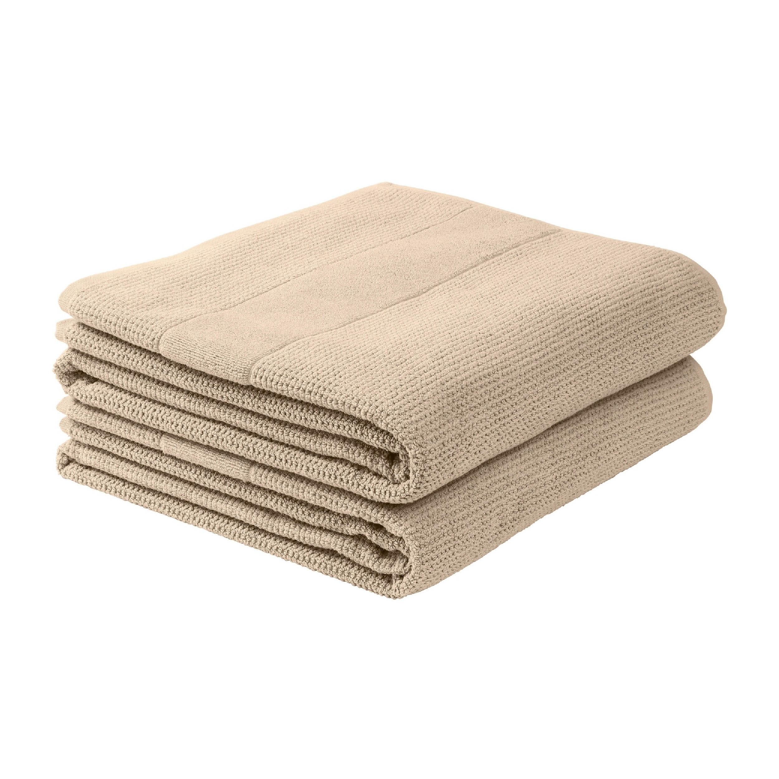 DUSCHTUCHSET Turin - 2-teilig - 70 x 140 cm - Sand - Sandfarben, Textil (70/140cm) - SCHIESSER
