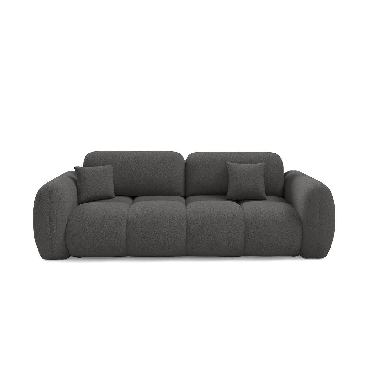 SOFA Livio 3 Sitzplätze Dunkelgrau - Dunkelgrau, Holz (270/95/121cm) - Petits-meubles
