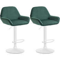 BARHOCKER Braga Set 2-teilig 89-109x51x52 cm dunkelgrün - Dunkelgrün, Textil (51/89/52cm) - furnicato