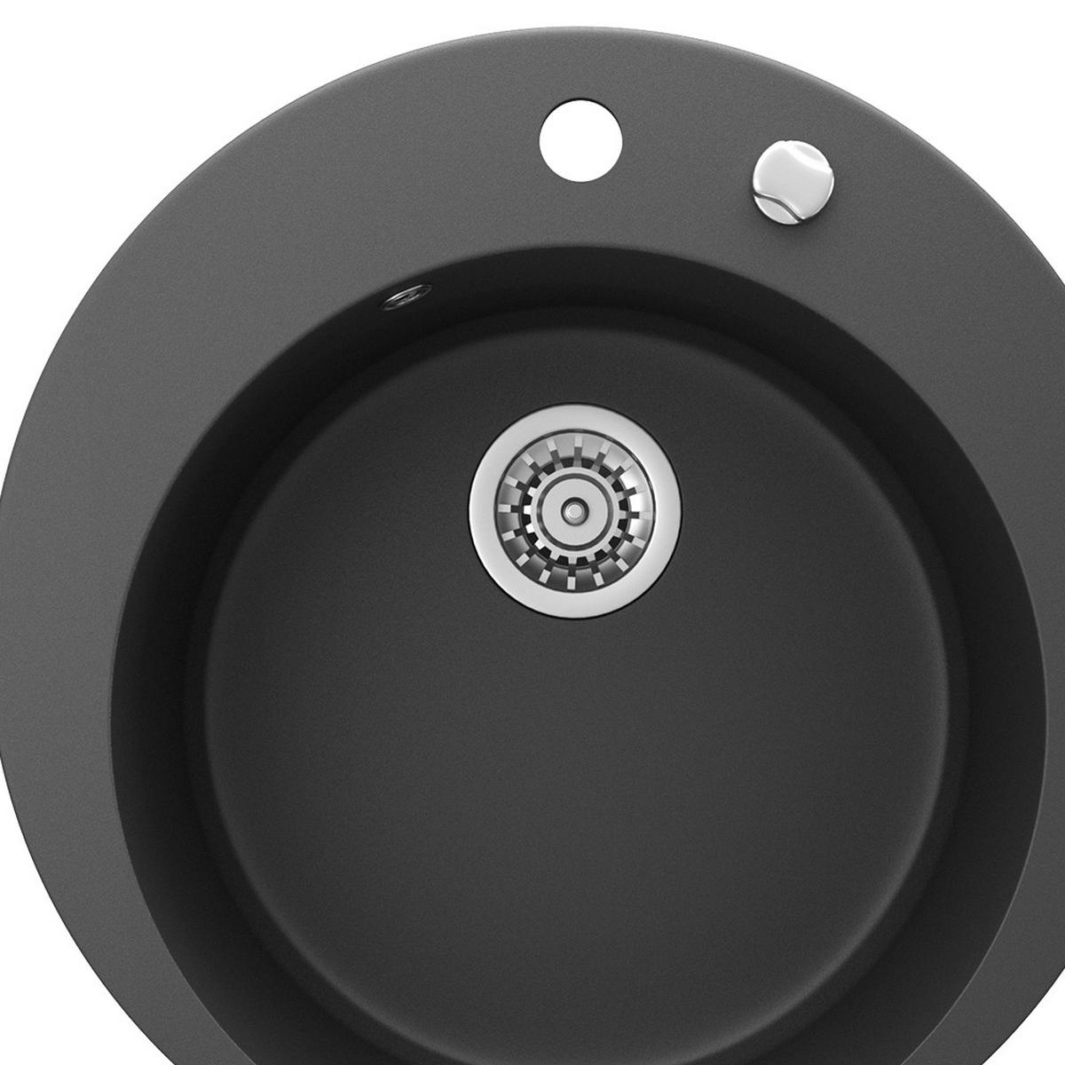 UMYVADLO Černá - černá, keramika (50.5/19/50.5cm) - Bergstroem