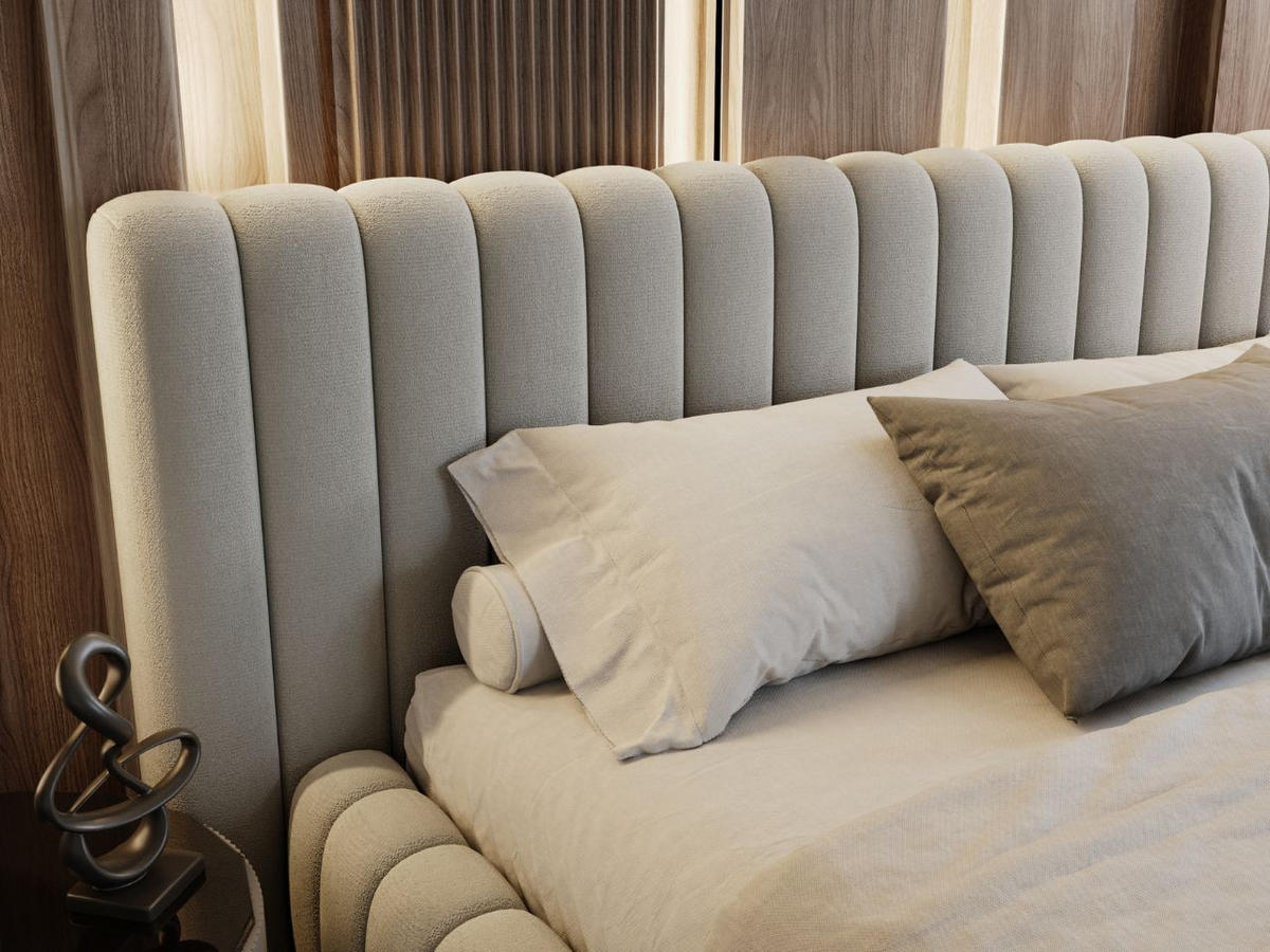 POLSTERBETT Bliss 200x200 Grau - Grau, Textil (200/200cm) - Graingold