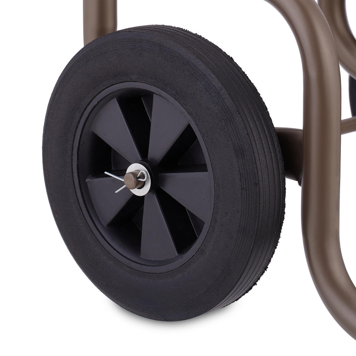 KAMINHOLZWAGEN - Braun, Kunststoff/Metall (41/109.5/45cm) - Relaxdays