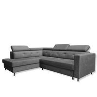 ECKSOFA Grafit TAKO Mit Schlaffunktion - Graphitfarben, Textil (257/202cm) - Sepro Meble