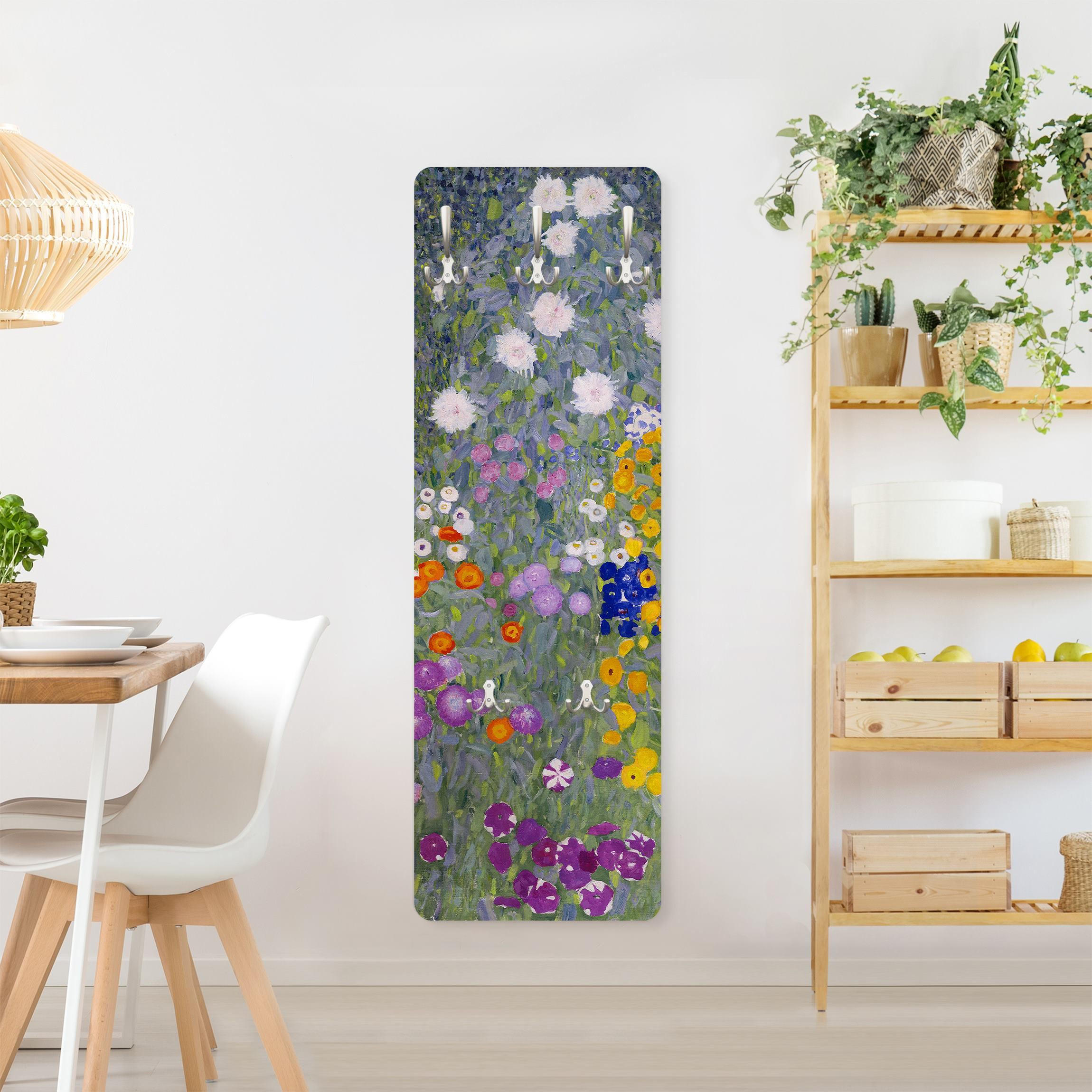 Thumbnail - Bilderwelten Wandgarderobe, Violett, Holzwerkstoff, Vintage, Rechteckig, 34x105x1.6 cm, Garderobe, Garderobenleisten & G...