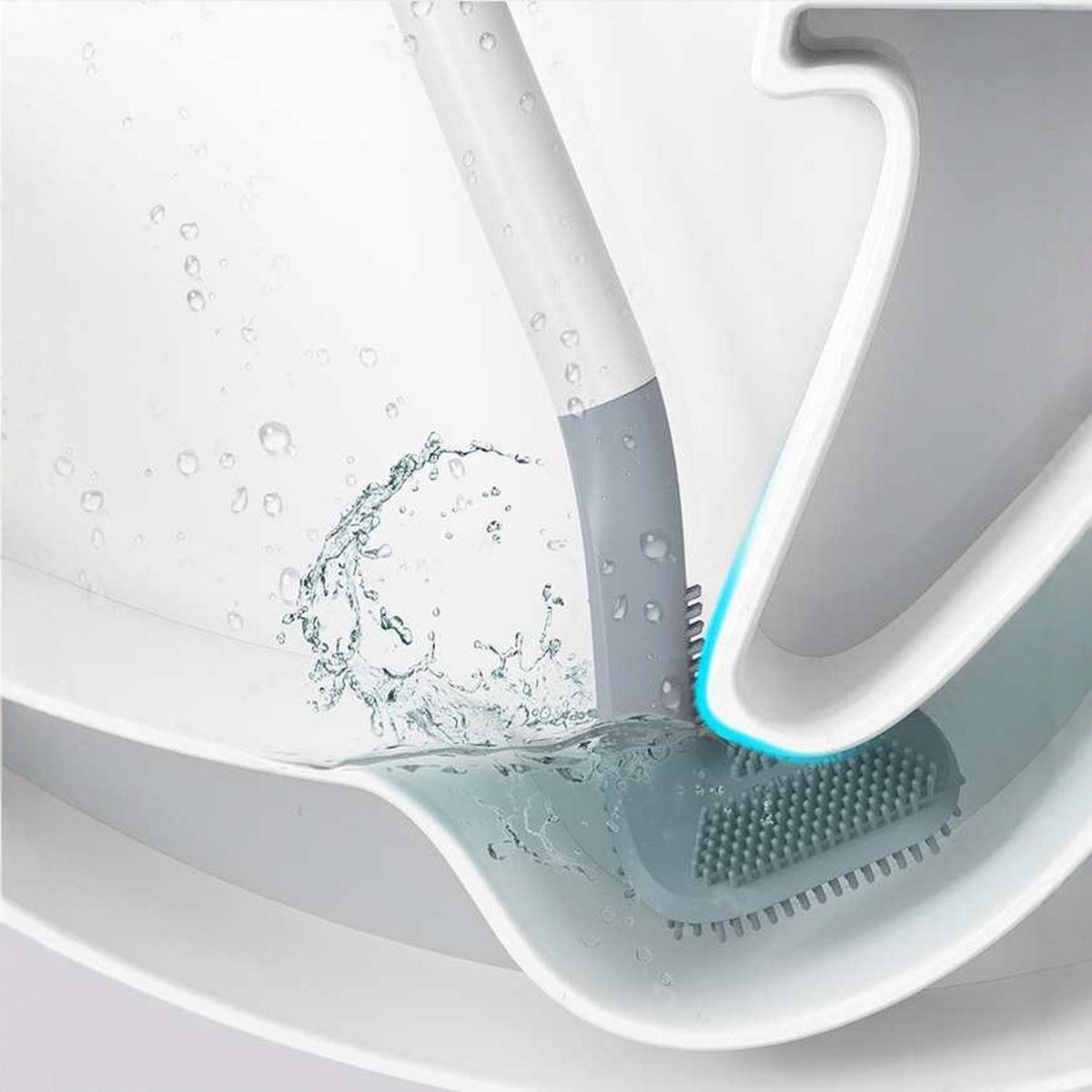 TOILETTENBÜRSTE – (Weiß, 40 cm lang) – 2er-Set - Weiß, Kunststoff (3/40/7cm)