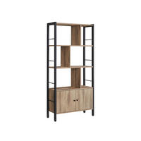 BÜCHERREGAL RABAT - Braun, Holzwerkstoff (74/154.5/30cm) - Hansiro