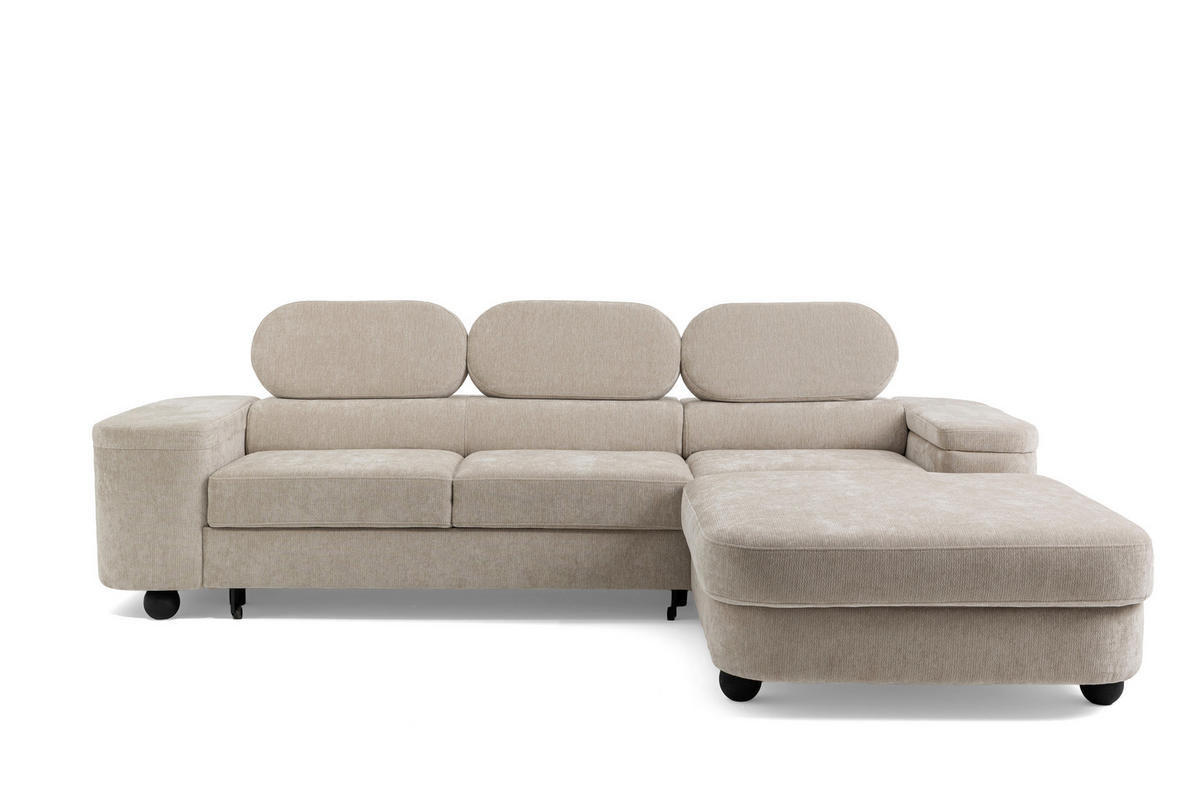 ECKSOFA Love Rechts Beige - Beige, Holz (284/205cm) - Muffo