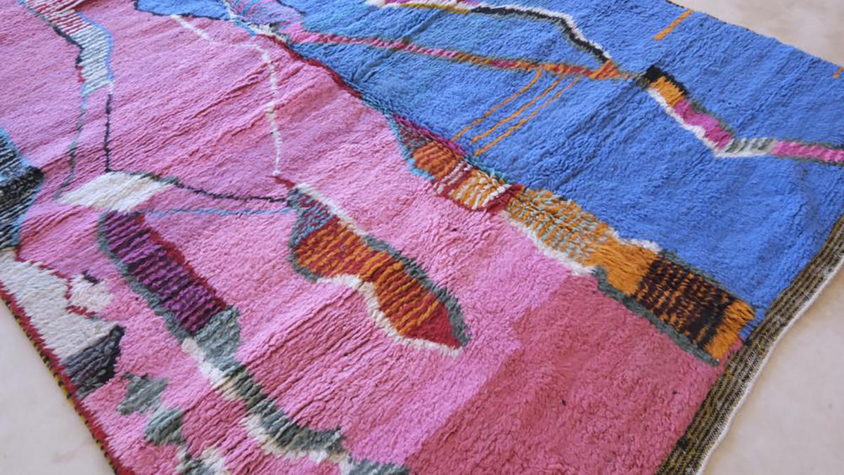 BERBERTEPPICH aus Marokko aus Wolle farbig mehrfarbig - Multicolor, Naturmaterialien (200/286cm) - AFK Living