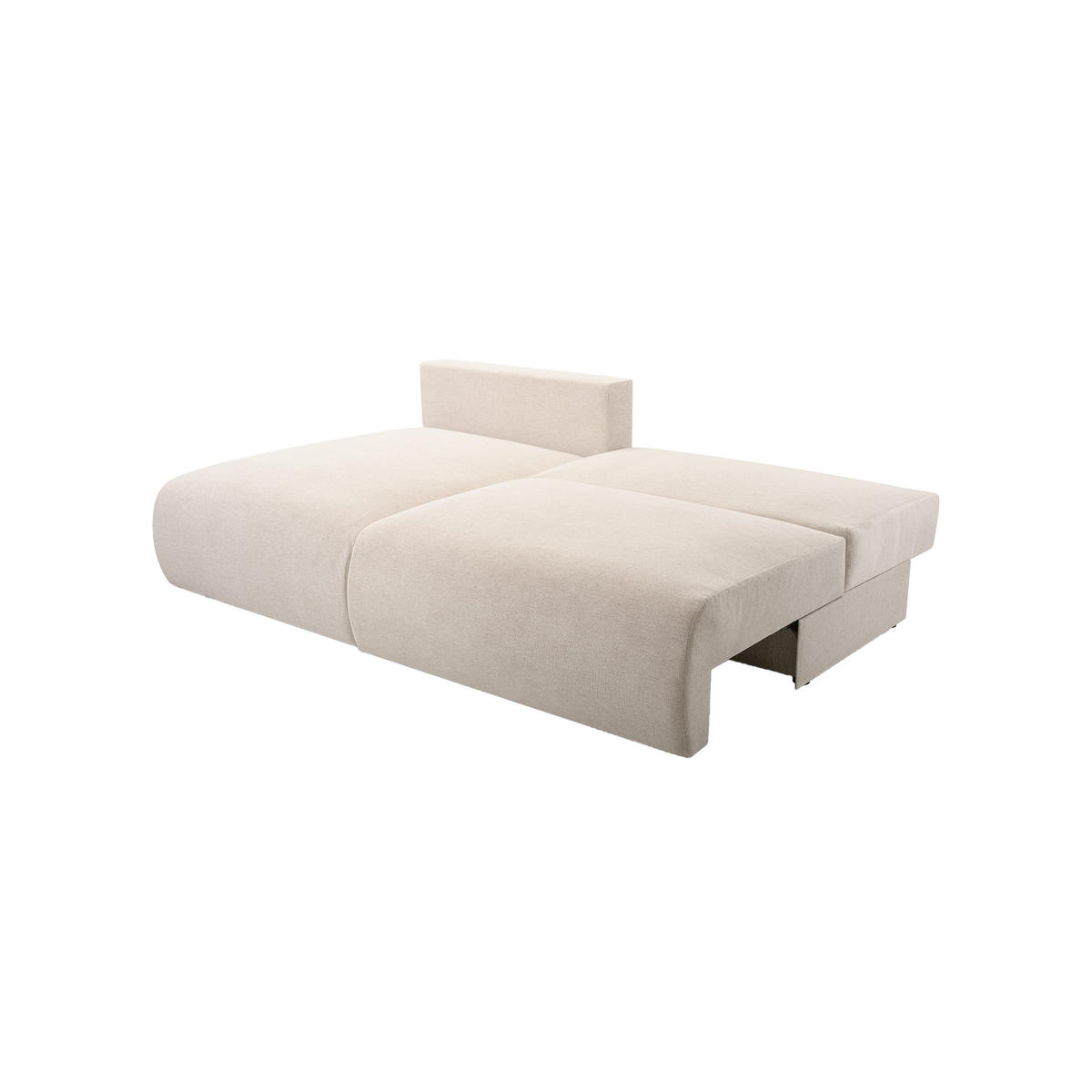 ECKSOFA Ripley mit Schlaffunktion, Beige - Beige, Textil (223/150cm) - Fedve