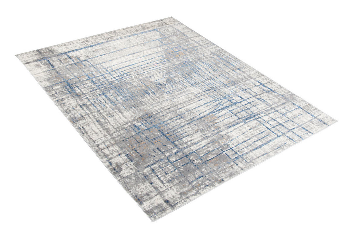 TEPPICH VALLEY Grau Blau 160/220 cm - Blau, Textil (160/220cm) - Tapiso